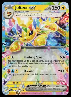 Jolteon ex 030/131 Holo Prismatic Evolutions Pokemon Card - Image 1