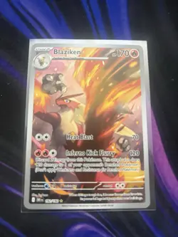 Pokemon TCG Blaziken Destined Rivals Illustration Card 192/182 - Image 1