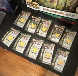 Pokemon TCG Celebrations Booster Pack Lot 10 Packs (4 Cards Each) English - Image 1