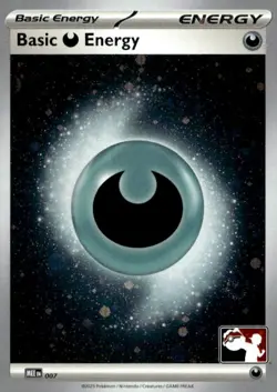 Basic Darkness Energy (Cosmos Holo) 007 Holo Prize Pack Series Cards Pokemon NM - Image 1
