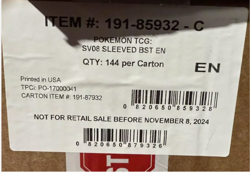 Pokemon Surging Sparks (SV08) Sleeved Factory Sealed Case (144 PACKS) - Image 3