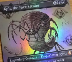 X 1 Koh, the Face Stealer FOIL NM-M Borderless TLA 322 MTG Magic The Gathering - Image 1