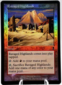 Ravaged Highlands 324/350 Foil Odyssey MTG LP - Image 1