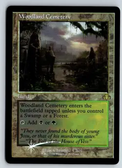 Woodland Cemetery (Retro Frame) 401 Dominaria Remastered Foil LP - Image 1