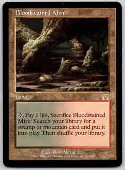 Bloodstained Mire 313 Rare Onslaught Magic: The Gathering Lightly Played - Image 1
