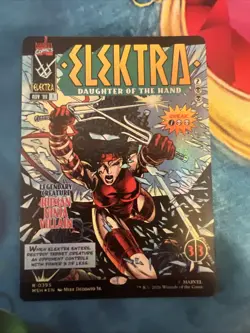 Elektra, Daughter of the Hand (Borderless) (395) Marvel Super Heroes Foil - Image 1