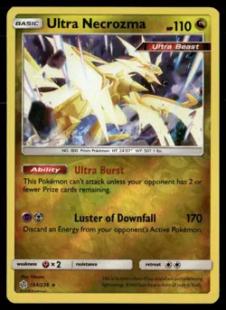 Ultra Necrozma 164/236 Holo Rare Cosmic Eclipse Pokemon Reverse Holo MP - Image 1