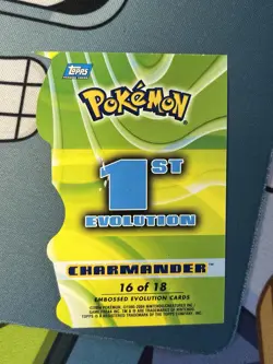 Topps Pokemon 1st Evolution Charmander Embossed card 16 of 18 English 2004 - Image 2