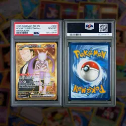 Pokemon Team Rocket's Mewtwo ex 240/182 Destined Rivals Hyper Rare PSA 10 Gold - Image 1