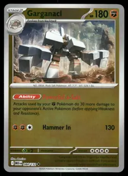 Garganacl 084/132 Uncommon Mega Evolution Pokemon Reverse Holo Near Mint - Image 1