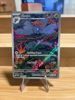 Pokemon Gloom 198/197 SV03 Obsidian Flames IR Full Art Holo Near Mint - Image 1