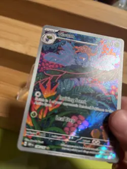 Pokemon Gloom 198/197 SV03 Obsidian Flames IR Full Art Holo Near Mint - Image 3
