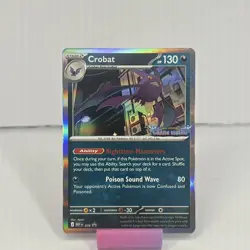 Crobat 076 (Prerelease) Promo, Chaos Rising Stamped, Mega Evolution Promo, (NM) - Image 1