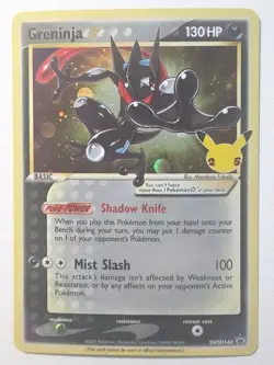 2021 Pokemon Celebrations 25th Anniversary ETB Gold Star Promo Greninja SWSH144 - Image 1