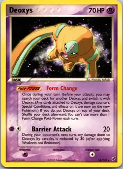 Deoxys (Defense Forme) 18/107 Deoxys Regular Pokemon LP A9 - Image 1