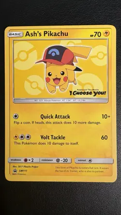 2017 Pokemon TCG Ash's Pikachu Promo Bundle x3 SM111, SM109, SM114 NM - Image 2