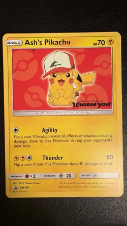 2017 Pokemon TCG Ash's Pikachu Promo Bundle x3 SM111, SM109, SM114 NM - Image 4
