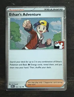 Ethan's Adventure Pokemon Destined Rivals Cosmos Holo Swirl Prize Pack 165/182 - Image 1