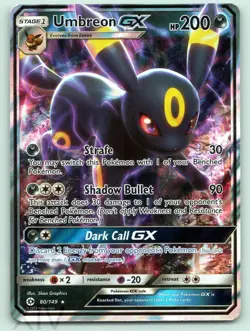 Umbreon GX 80/149 Pokemon SM Base Set Ultra Rare - Image 1