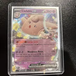 Pokemon Clefable ex Double Rare Holo 082/197 Obsidian Flames MP Shirai - Image 2