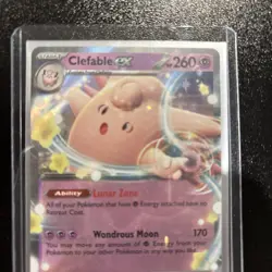 Pokemon Clefable ex Double Rare Holo 082/197 Obsidian Flames MP Shirai - Image 5