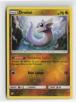 Dratini 117/181 Common Team Up Pokemon Reverse Holo Near Mint - Image 1