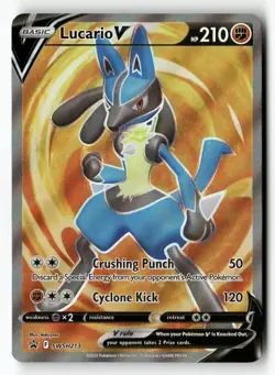 Lucario V SWSH213 Holo Promo Sword & Shield Promo Pokemon Near Mint - Image 1