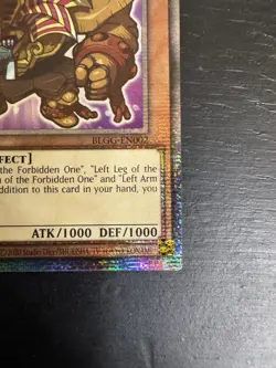 Konami Yu-Gi-Oh! Exodia the Forbidden One BLGG-EN002 1st Ed Starlight Rare Foil - Image 5