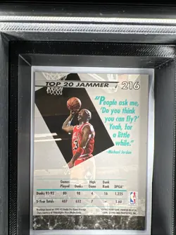 1992-93 Fleer Ultra - Michael Jordan #216 - Image 2