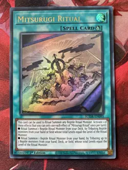 Mitsurugi Ritual SUDA-EN095 Ultra Rare Near Mint 1st Edition Yugioh - Image 2