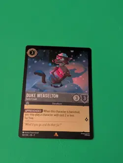 Disney Lorcana TCG Duke Weaselton - Surly Crook 182/204 Winterspell Cold Foil - Image 1