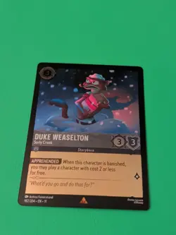 Disney Lorcana TCG Duke Weaselton - Surly Crook 182/204 Winterspell Cold Foil - Image 2