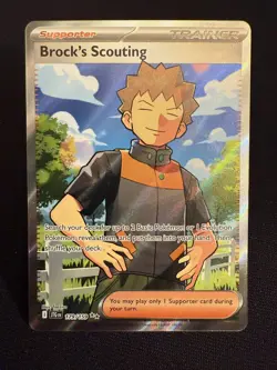 Brock's Scouting 179/159 Sv09: Journey Together Holo Pokemon TCG - NM - Image 1