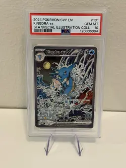 2024 POKEMON SVP EN-SV BLACK STAR PROMO #131 KINGDRA EX PSA 10 - Image 1