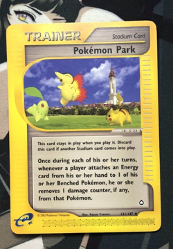 Pokemon TCG Pokemon Park #131/147 Trainer CCG Aquapolis Near Mint - Image 1
