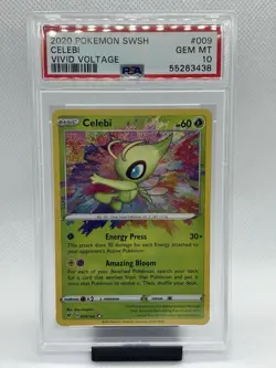 Pokemon Vivid Voltage Celebi 009/185 Amazing Rare PSA 10 Gem Mint - Image 1