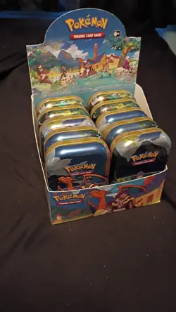 Pokemon Crown Zenith Complete/Full Mini Tin Display (Open/Empty Tins) - Image 1