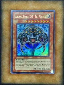 Yugioh Arcana Force XXI - The World LODT-EN016 Ultra Rare NM - Image 1