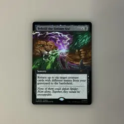 Pax West 2025 FOIL Behold The Sinister Six! MTG Spiderman Promo Card NM In Hand - Image 1