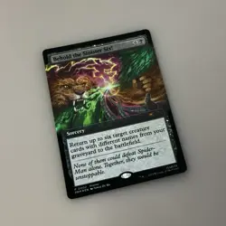 Pax West 2025 FOIL Behold The Sinister Six! MTG Spiderman Promo Card NM In Hand - Image 2