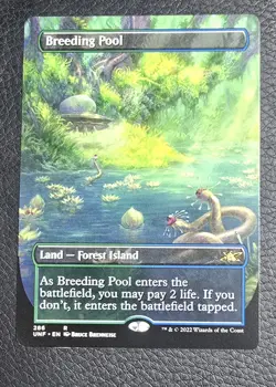 Breeding Pool (Borderless) Unfinity Regular MTG NM Magic Card - Image 1