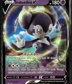 Indeedee V 039/072 Holo V Rare Shining Fates Pokemon NM/M - Image 1