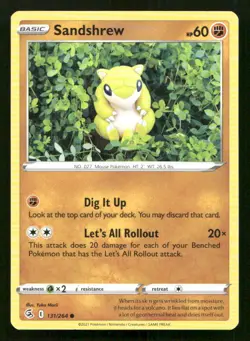 Sandshrew 131/264 Fusion Strike LP Pokemon - Image 1