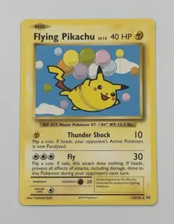 LP- Pokemon Flying Pikachu 110/108 Evolutions Secret Rare EN 2016 - Image 1