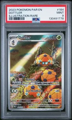 Dottler - 184/182 SV Paradox Rift Illustration Rare PSA 9 MINT - POKEMON TCG - Image 1
