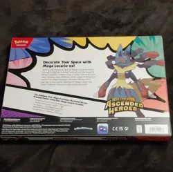 Pokemon TCG Mega Evolution: Ascended Heroes Mega Lucario ex Poster Collection - Image 2