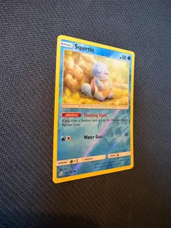 Squirtle 22/181 Reverse Holo Team Up Sun and Moon Pokemon Card - Image 3