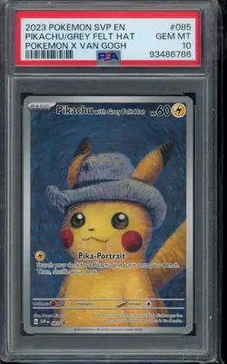 2023 Pikachu with Grey Felt Hat #85 Pokemon Promo PSA 10 Beautiful - Image 1