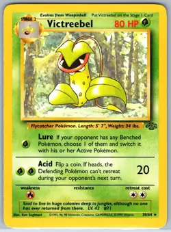 Victreebel 30/64 Rare Jungle Pokemon Unlimited Lightly Played - Image 1