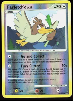 Stormfront Farfetch'd 38/100 Uncommon Pokemon Reverse Holo DMG - Image 1